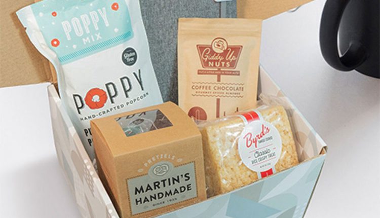 gift box with snack foods
